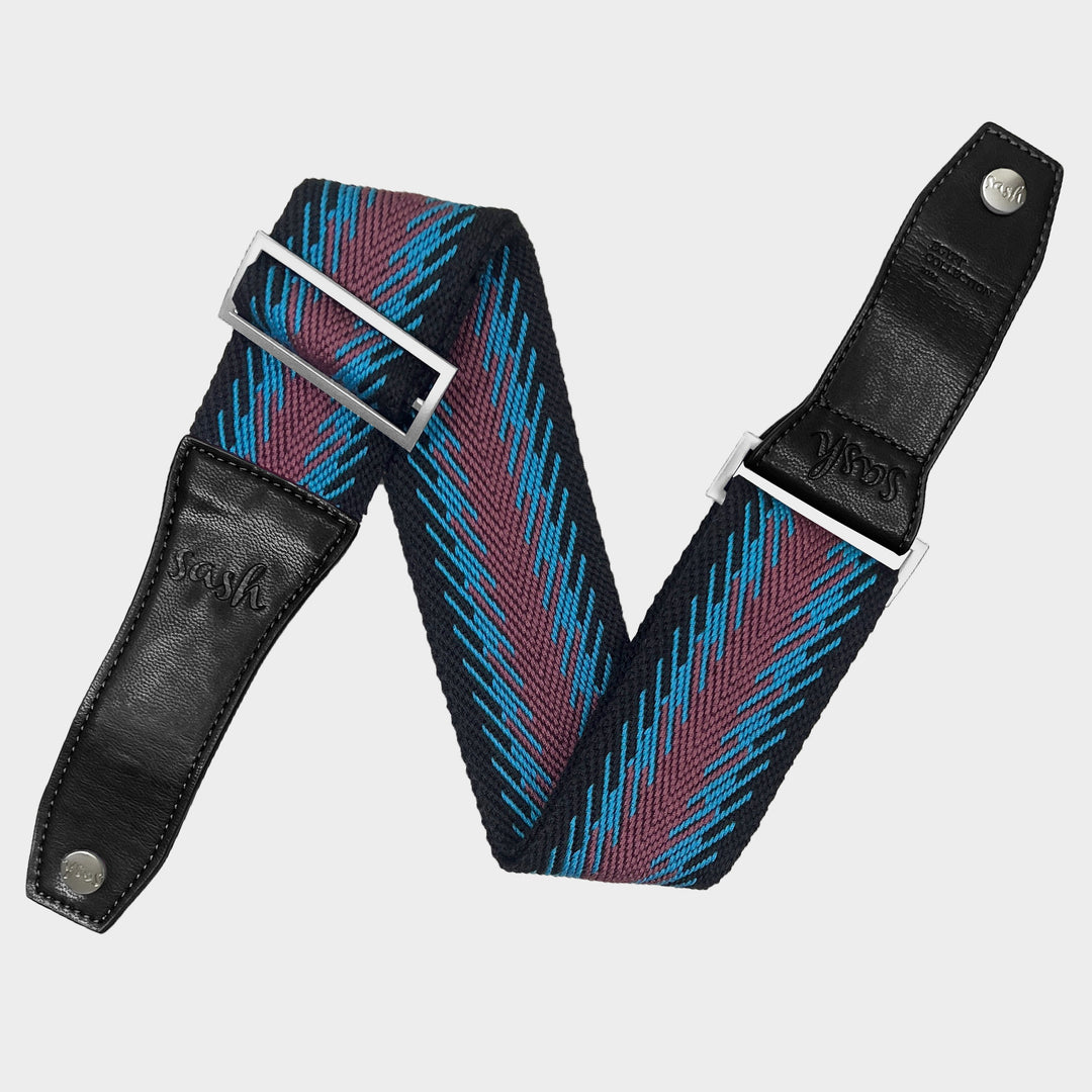 Fig and Black Woven Strap