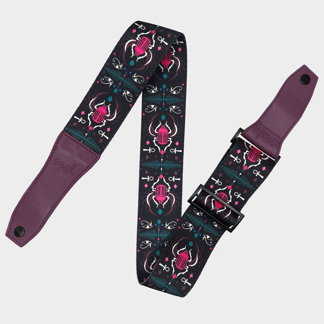 Black Egypt Printed Strap