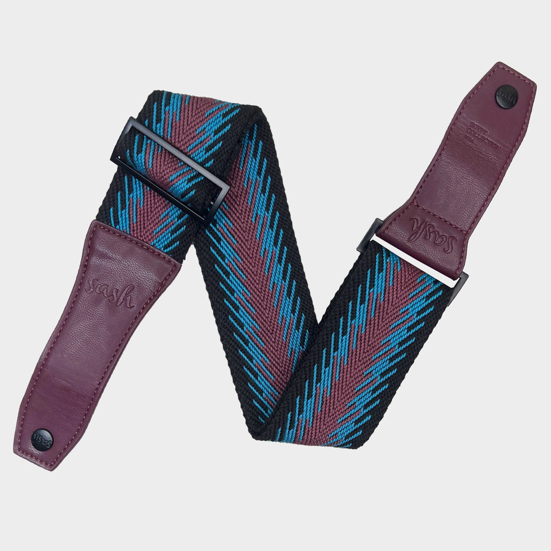 Fig and Black Woven Strap