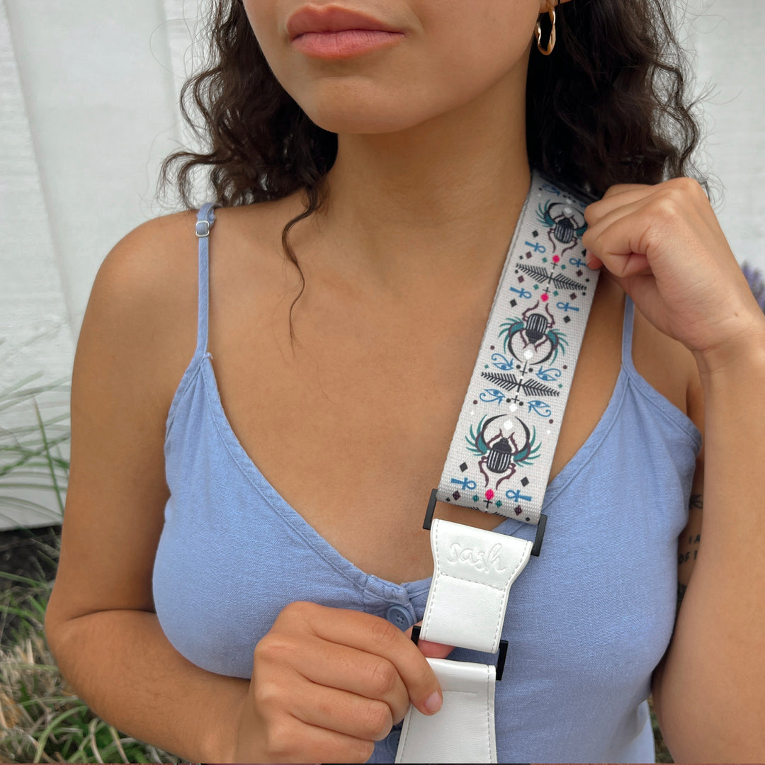 Alabaster Egypt Printed Strap