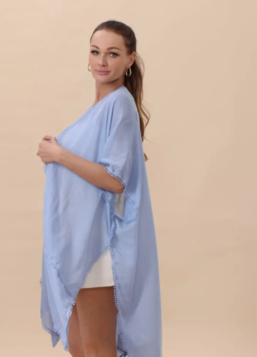 Crochet Trim Kimono